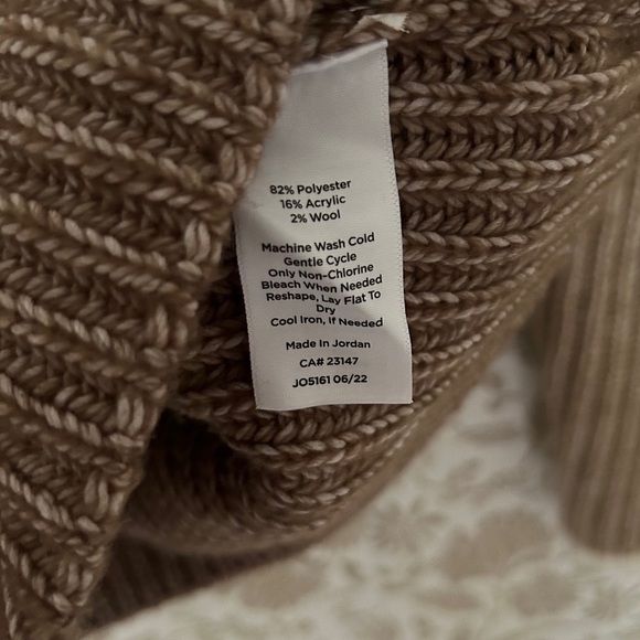 Talbots Colorblock Ribbed Zip Sweater – Size S - Picture 6 of 6